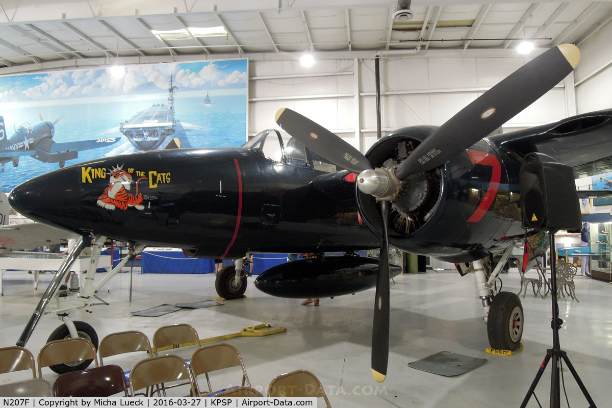 N207F, 1945 Grumman F7F-3 Tigercat C/N C.154, At the Palm Springs Air Museum