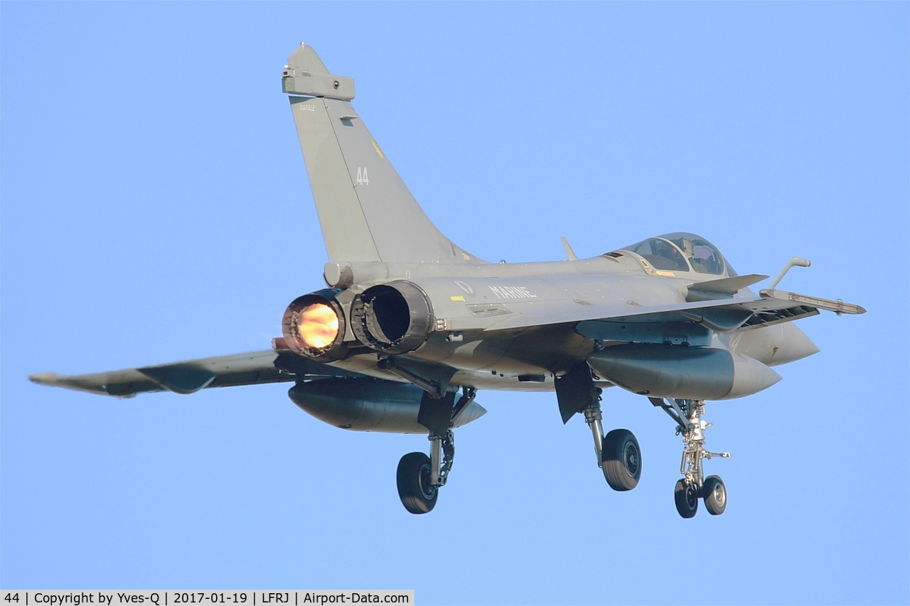 44, 2015 Dassault Rafale M C/N 44, Dassault Rafale M, Overshoot final rwy 08, Landivisiau Naval Air Base (LFRJ)