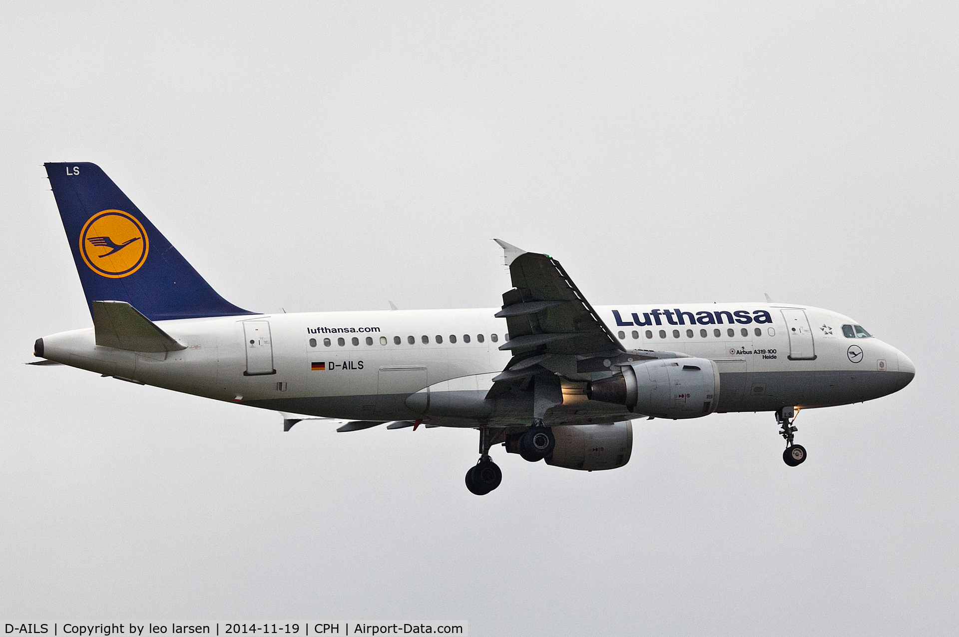 D-AILS, 1997 Airbus A319-114 C/N 729, Copenhagen 19.11.2014