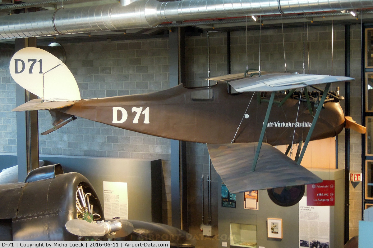 D-71, Halberstadt CL.IV C/N 1447, At the Deutsches Technikmuseum (German Museum of Technology) in Berlin