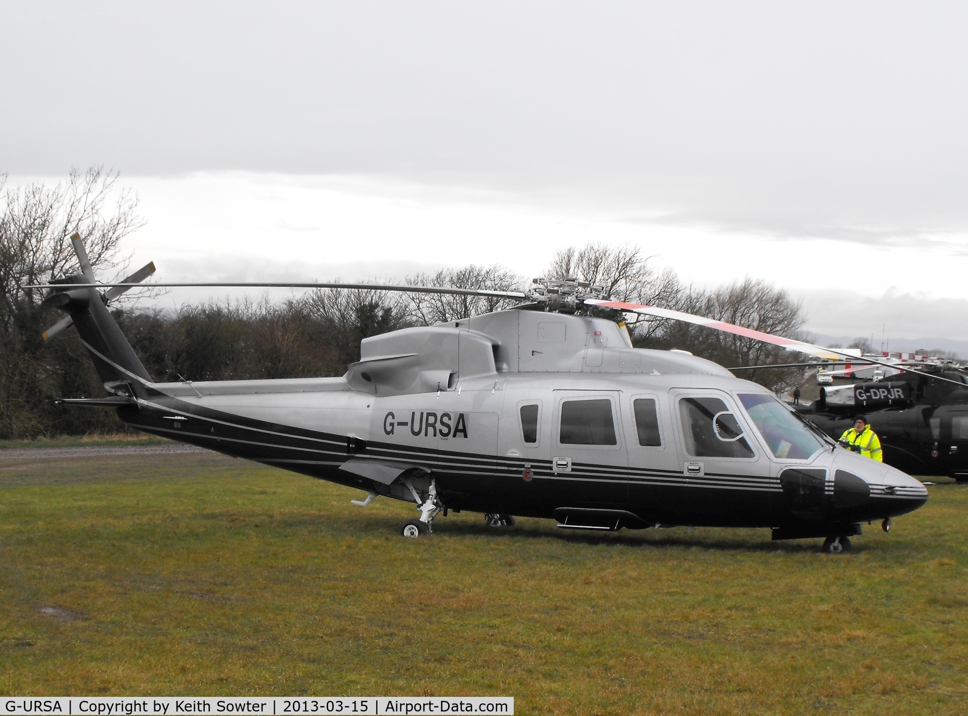 G-URSA, 2007 Sikorsky S-76C C/N 760699, Visiting Cheltenham Racecourse
