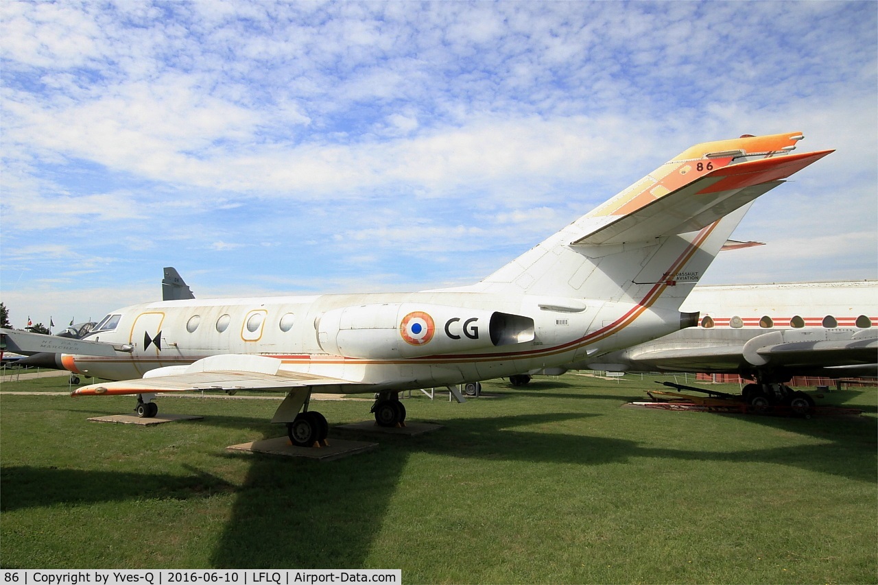 86, 1967 Dassault Falcon (Mystere) 20C C/N 86, Dassault Falcon (Mystere) 20C, Musée Européen de l'Aviation de Chasse at Montélimar-Ancône airfield (LFLQ)
