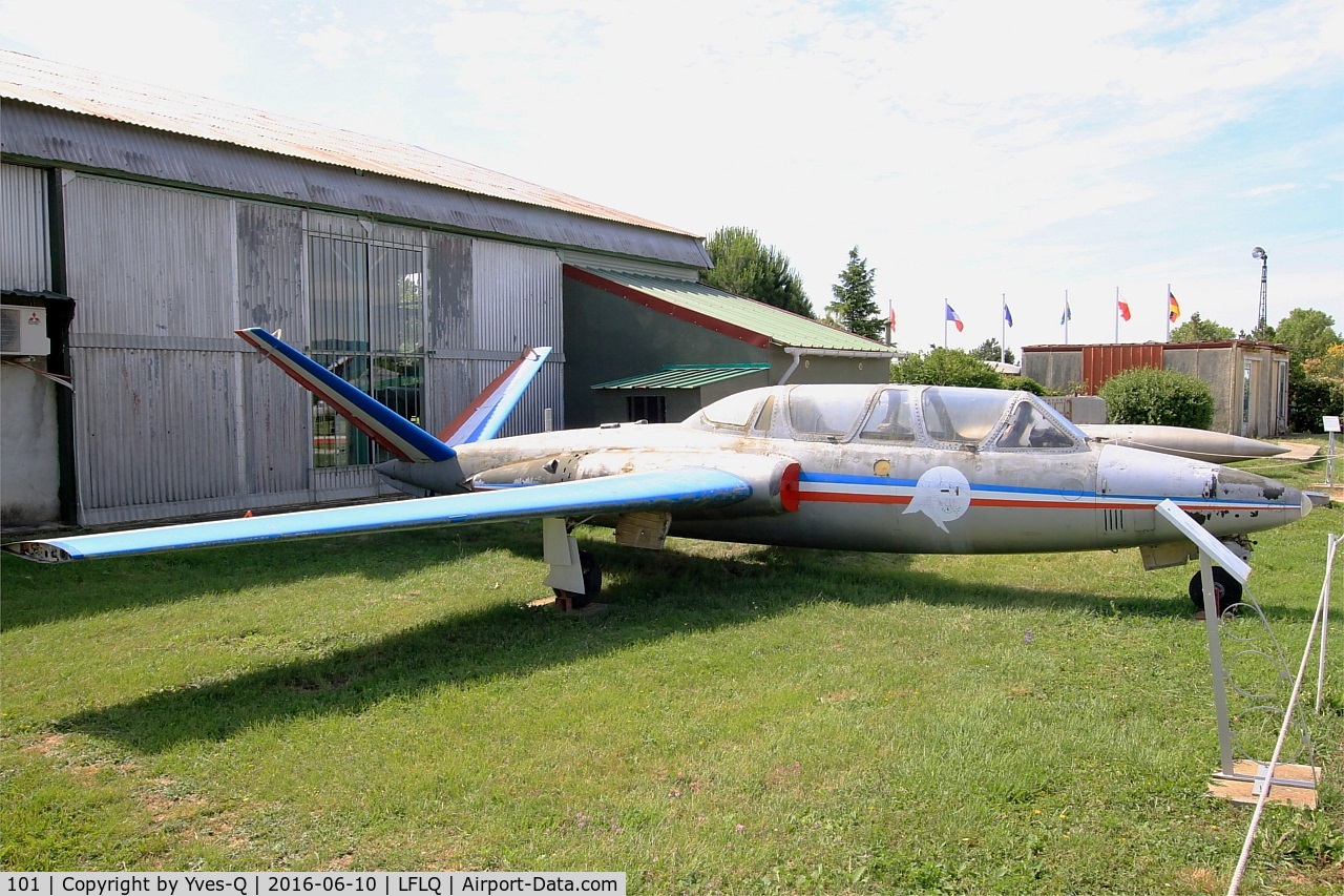 101, Fouga CM-170 Magister C/N 101, Fouga CM-170 Magister, Musée Européen de l'Aviation de Chasse, Montélimar-Ancône airfield (LFLQ)