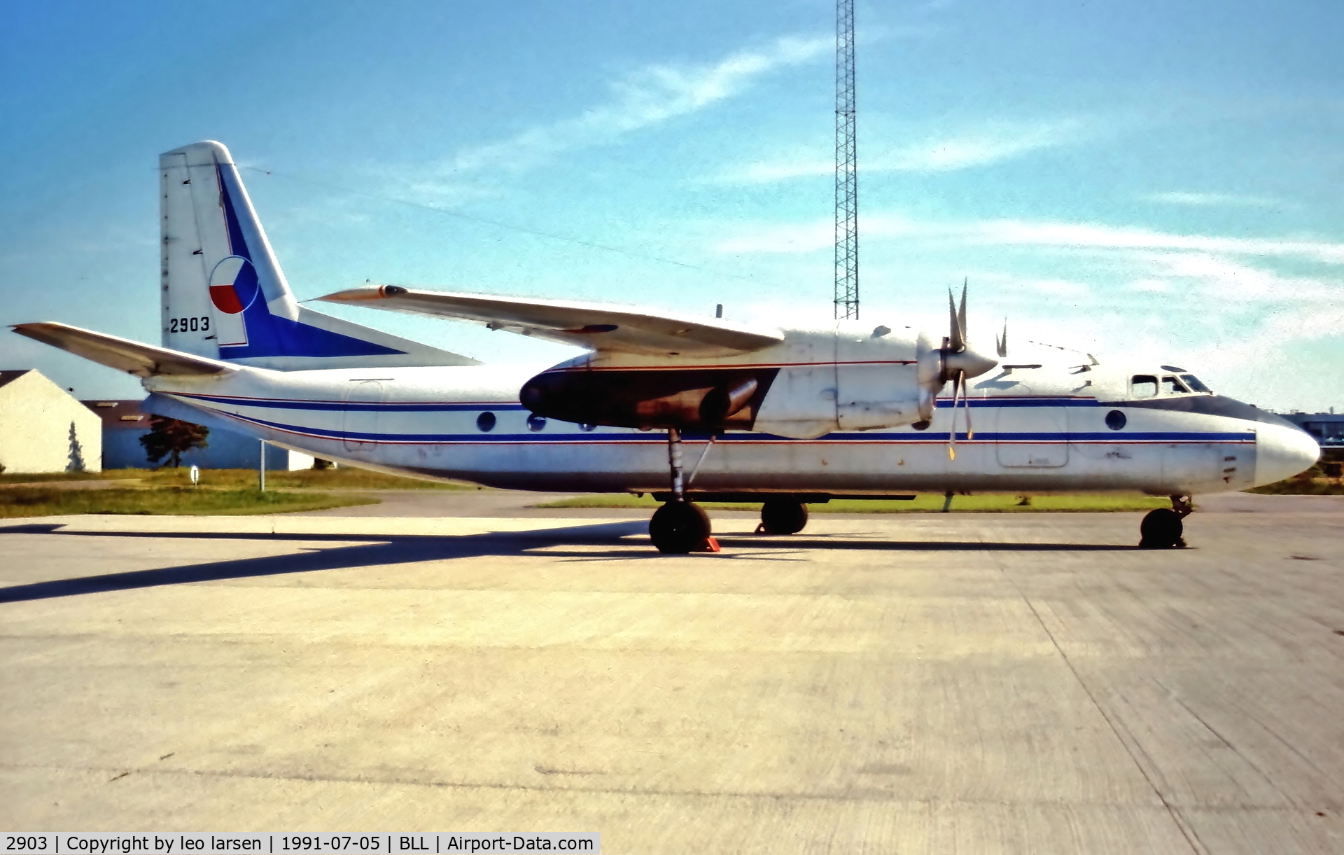 2903, 1966 Antonov An-24B C/N 77302903, Billund Denmark 5.7.1991