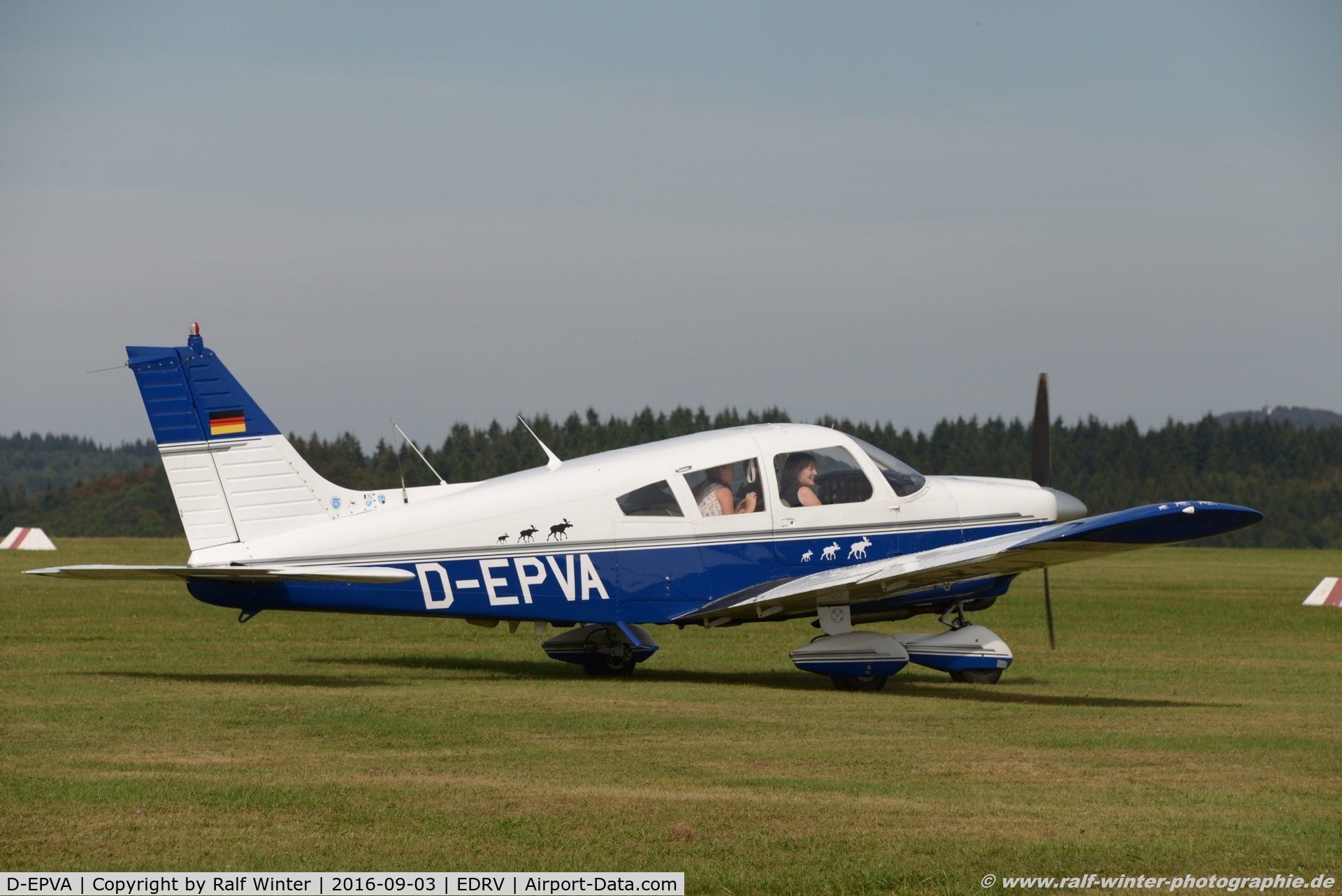 D-EPVA, 1973 Piper PA-28-180 Cherokee C/N 28-7305352, Piper PA-28-180 Cherokee - Private - 28-7305352 -  D-EPVA - 03.09.2016 - EDRV