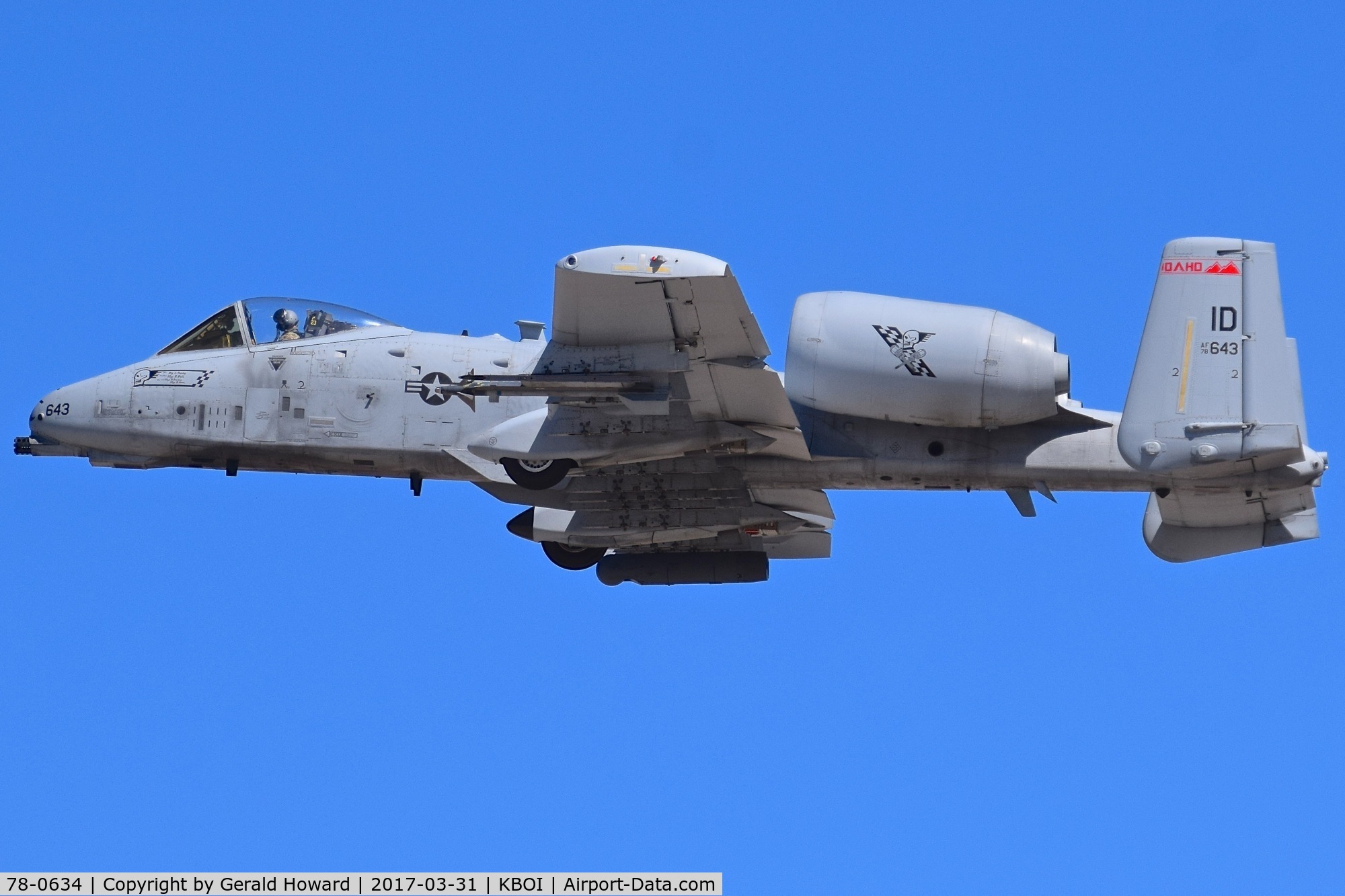 78-0634, 1978 Fairchild Republic A-10C Thunderbolt II C/N A10-0254, 190th Fighter Sq., 124th Fighter Wing, Idaho ANG.