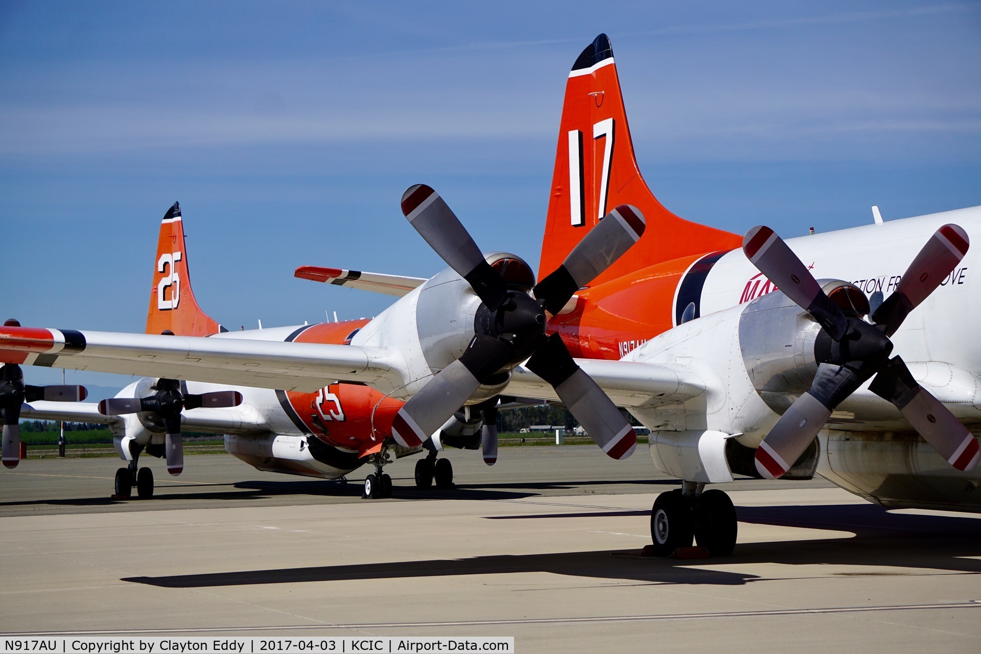 N917AU, 1963 Lockheed P-3A Orion C/N 185-5036 (150510), Chico Airport California. 2017.