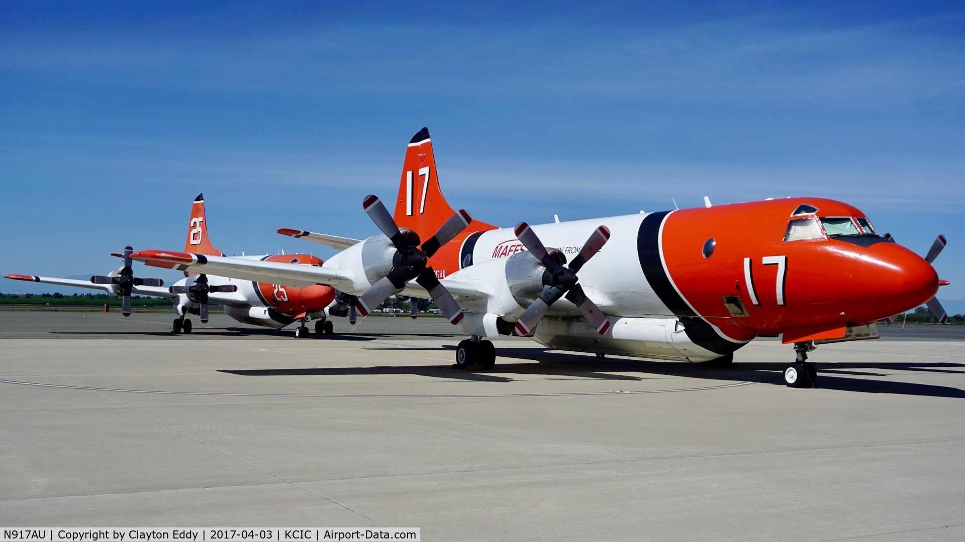 N917AU, 1963 Lockheed P-3A Orion C/N 185-5036 (150510), Chico Airport California. 2017.