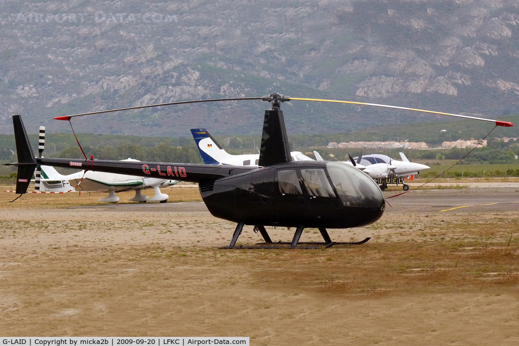 G-LAID, 2006 Robinson R44 Raven II C/N 11377, Parked
