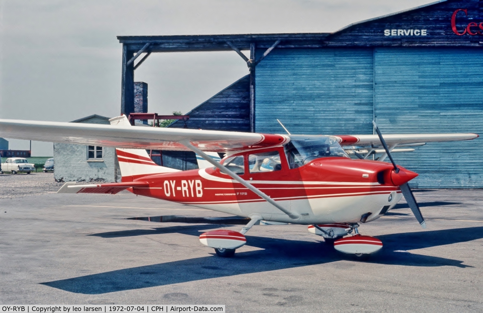 OY-RYB, 1972 Reims F172L Skyhawk C/N 862, Copenhagen 4.7.1972