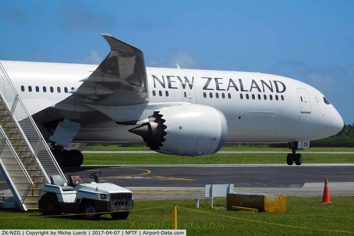 ZK-NZG, 2014 Boeing 787-9 Dreamliner Dreamliner C/N 37963, Malo e lelei in Tonga