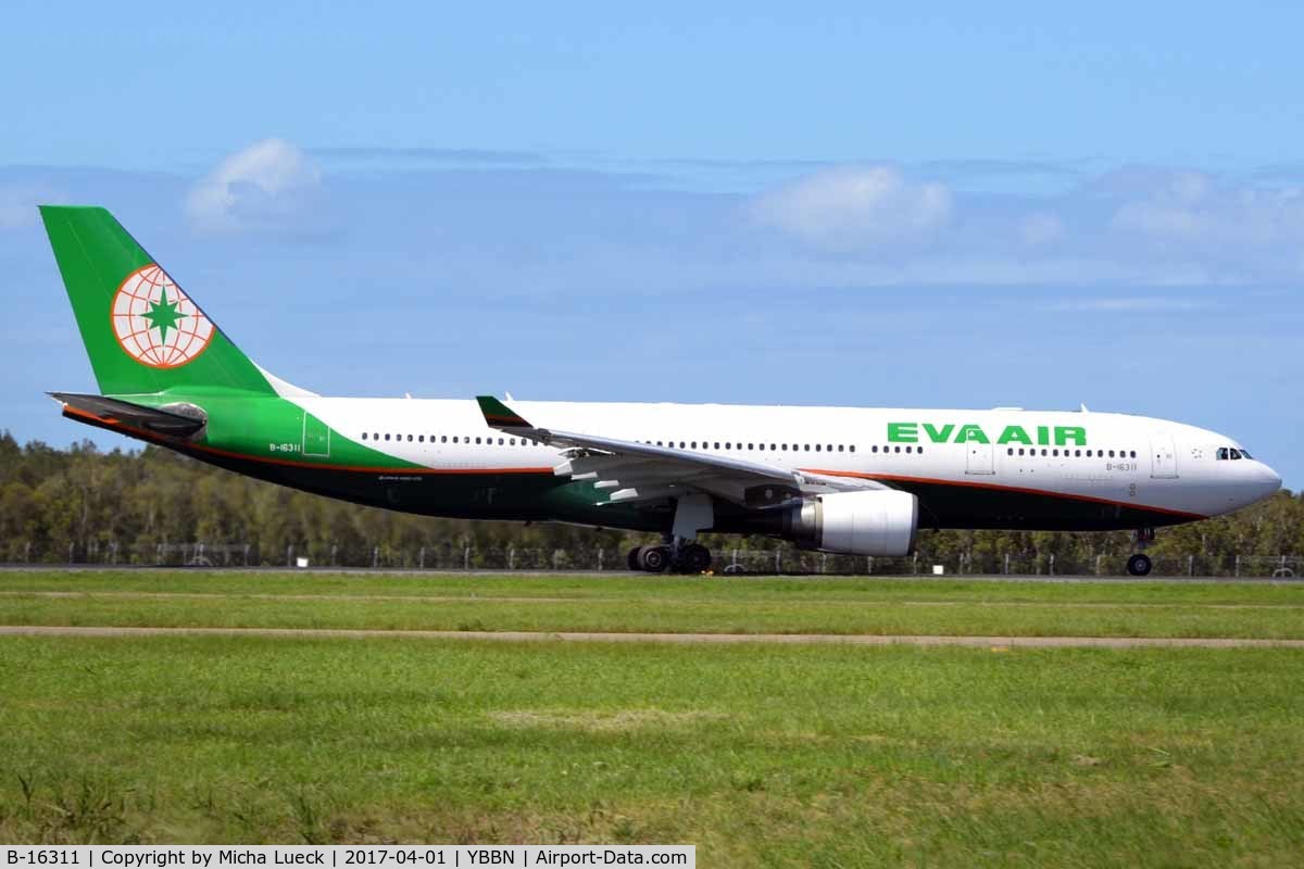 B-16311, 2005 Airbus A330-203 C/N 693, At Brisbane