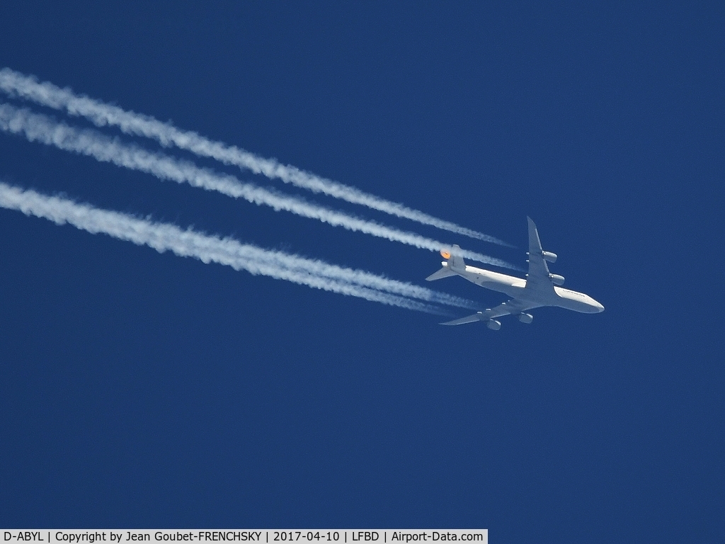 D-ABYL, 2014 Boeing 747-830 C/N 37836, LH501 RIO to FRANCFORT, level 360