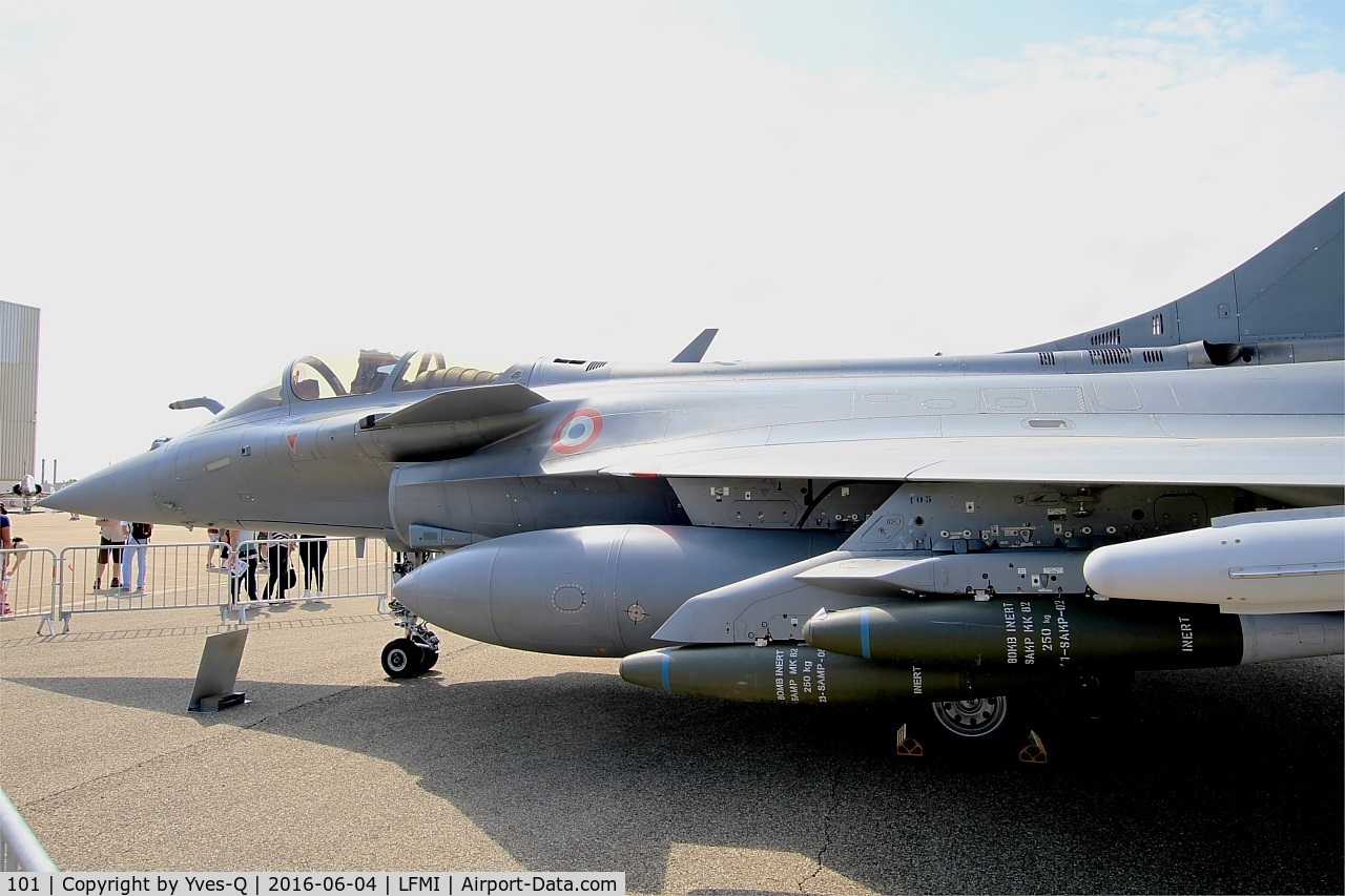 101, Dassault Rafale C C/N 101, Dassault Rafale C, Long range strike configuration, Istres-Le Tubé Air Base 125 (LFMI-QIE) open day 2016