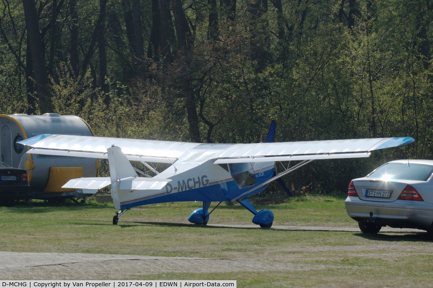 D-MCHG, Aeropro Eurofox C/N 14404, Aeropro EuroFox parked at Klausheide (Nordhorn-Lingen) airfield, Germany