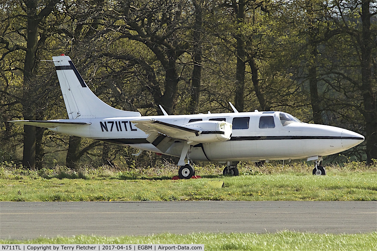 N711TL, 1984 Piper PA-60-700P Aerostar C/N 60-8423017, At Tatenhill , Staffordshire