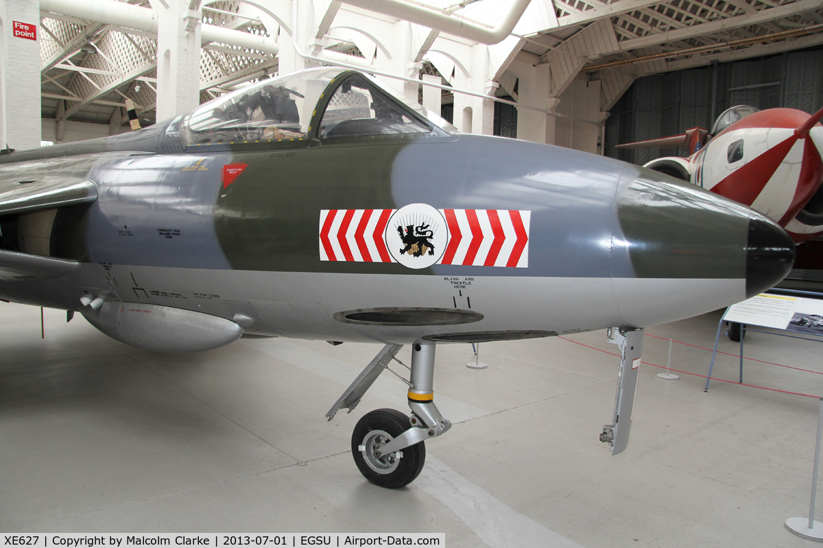 XE627, 1956 Hawker Hunter F.6A C/N 41H/679979, Hawker Hunter F6A at The Imperial War Museum, Duxford. July 1st 2013.