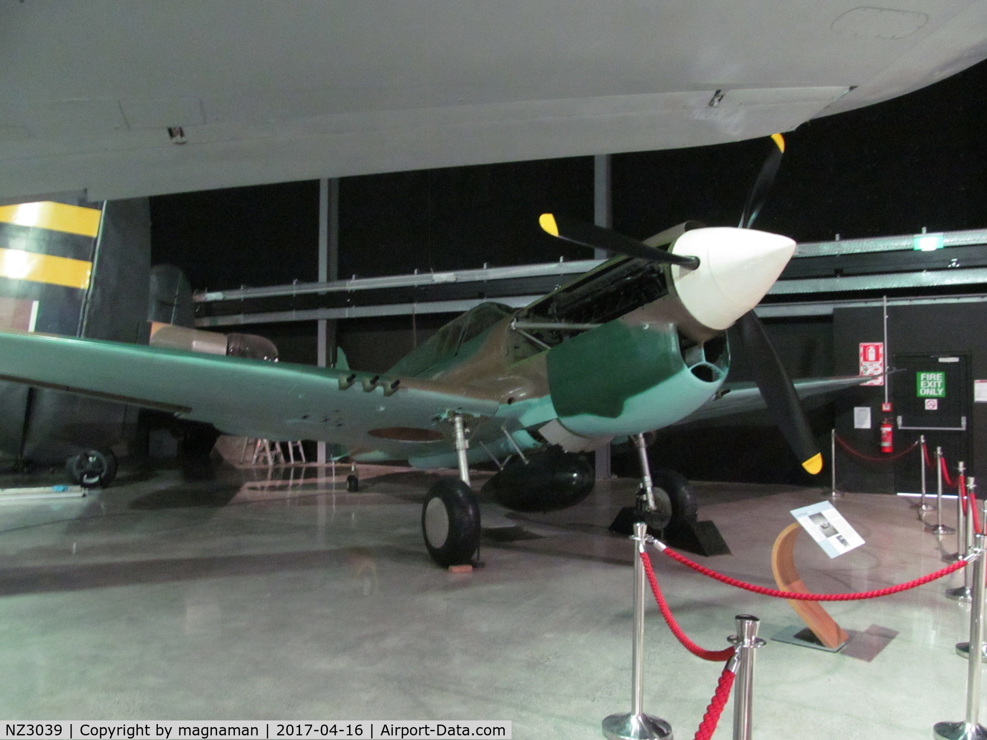 NZ3039, Curtiss P-40E Kittyhawk C/N Not found NZ3039, c/n 20218
on display at MOTAT