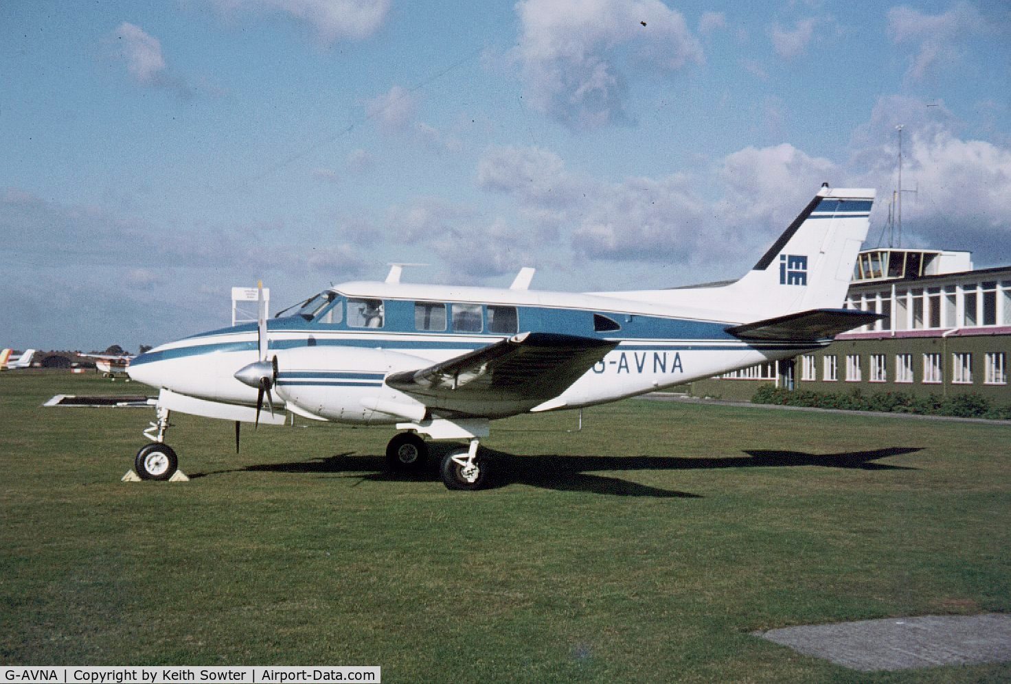 G-AVNA, 1967 Beech A65 Queen Air C/N LC-267, Airfield now closed - ipswich