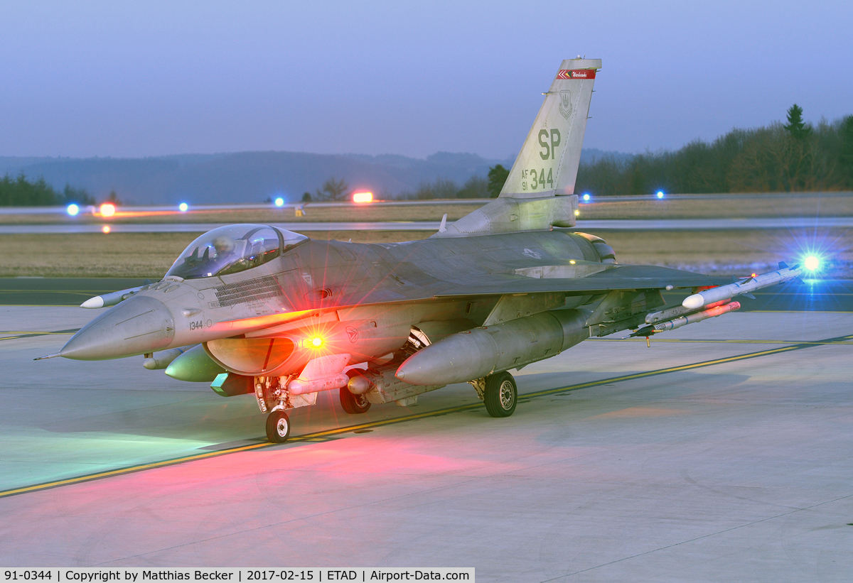 91-0344, General Dynamics F-16CJ Fighting Falcon C/N CC-42, 91-0344