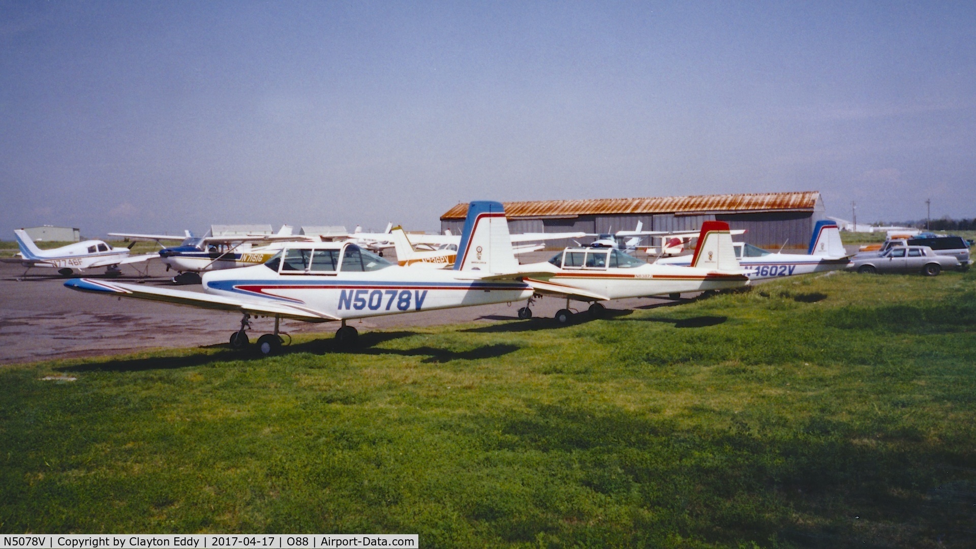 N5078V, 1977 Varga 2150A Kachina C/N VAC-67-77, Old Rio Vista Airport California 1980's?