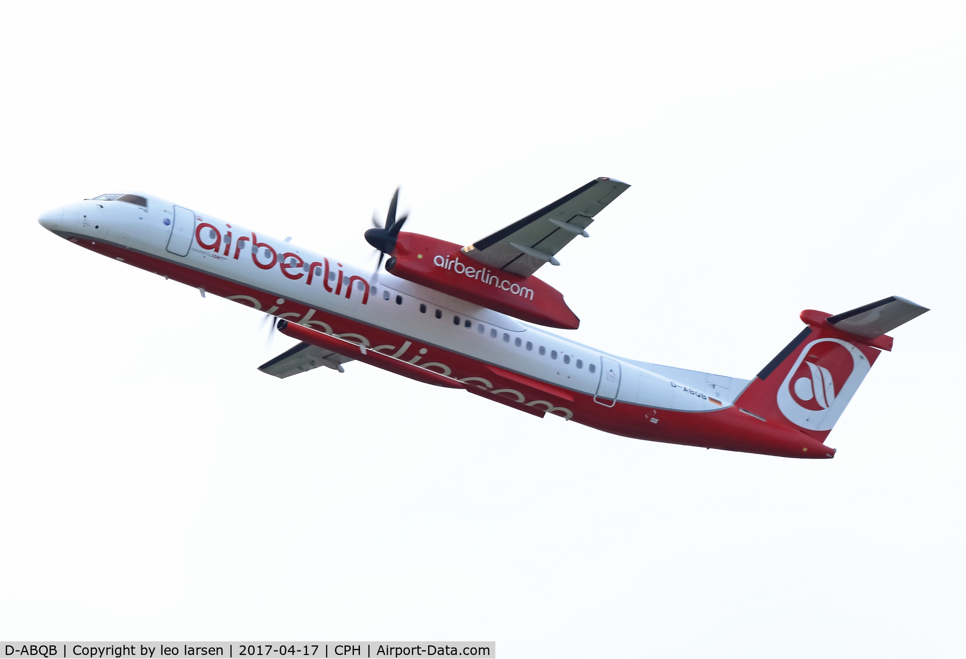 D-ABQB, 2008 De Havilland Canada DHC-8-402Q Dash 8 C/N 4226, Copenhagen 17.4.2017