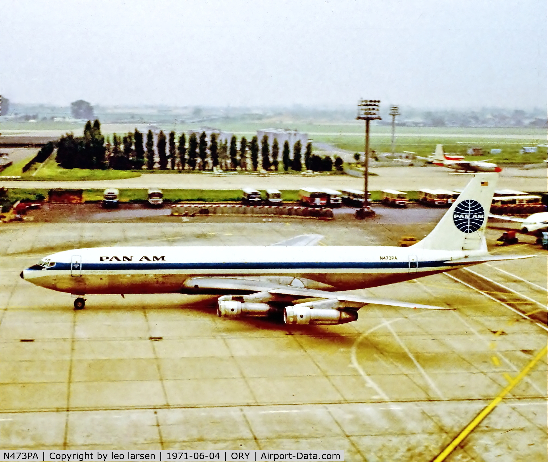 N473PA, 1967 Boeing 707-321C C/N 19375, Paris Orly 4.6.1971