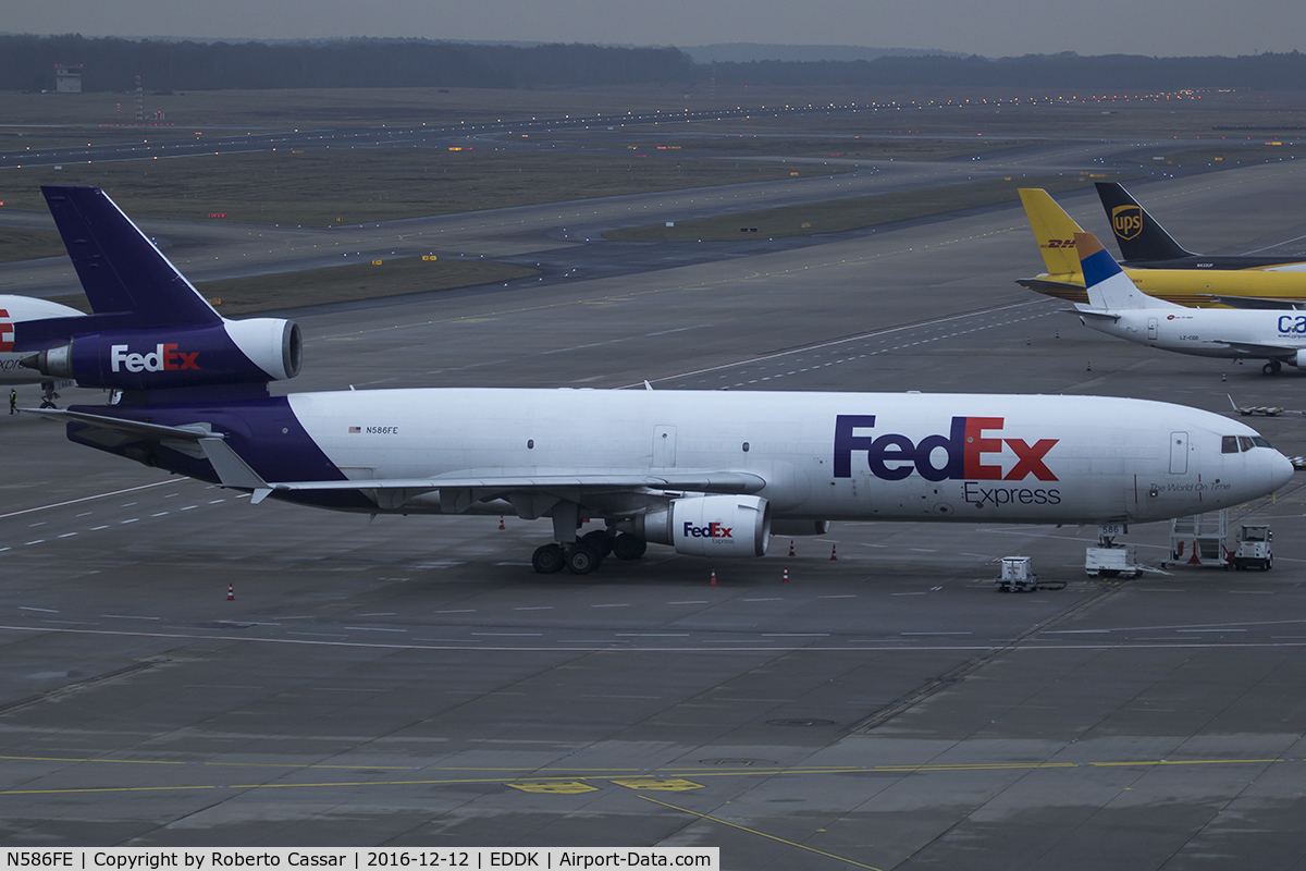 N586FE, 1991 McDonnell Douglas MD-11F C/N 48487, Koln Bonn