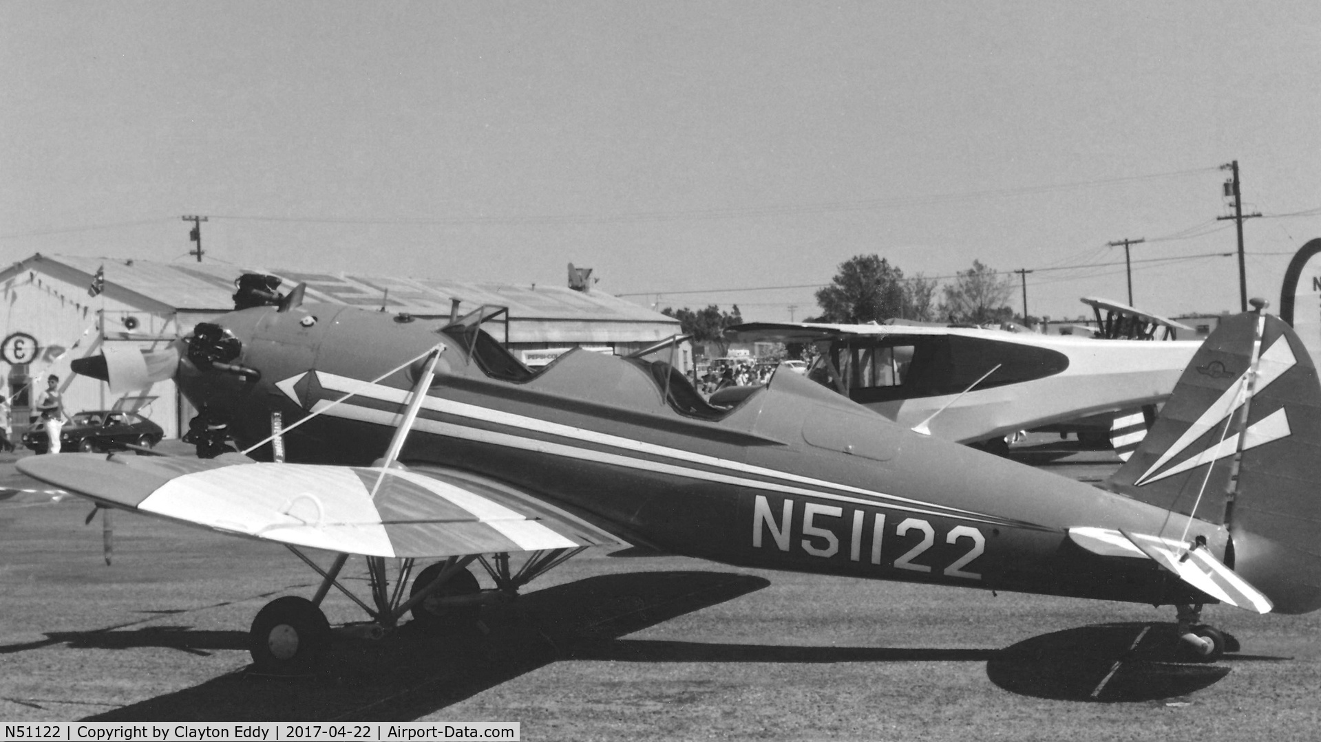 N51122, 1942 Ryan Aeronautical ST3KR C/N 2204, California 1970's (70's Pinto in background).