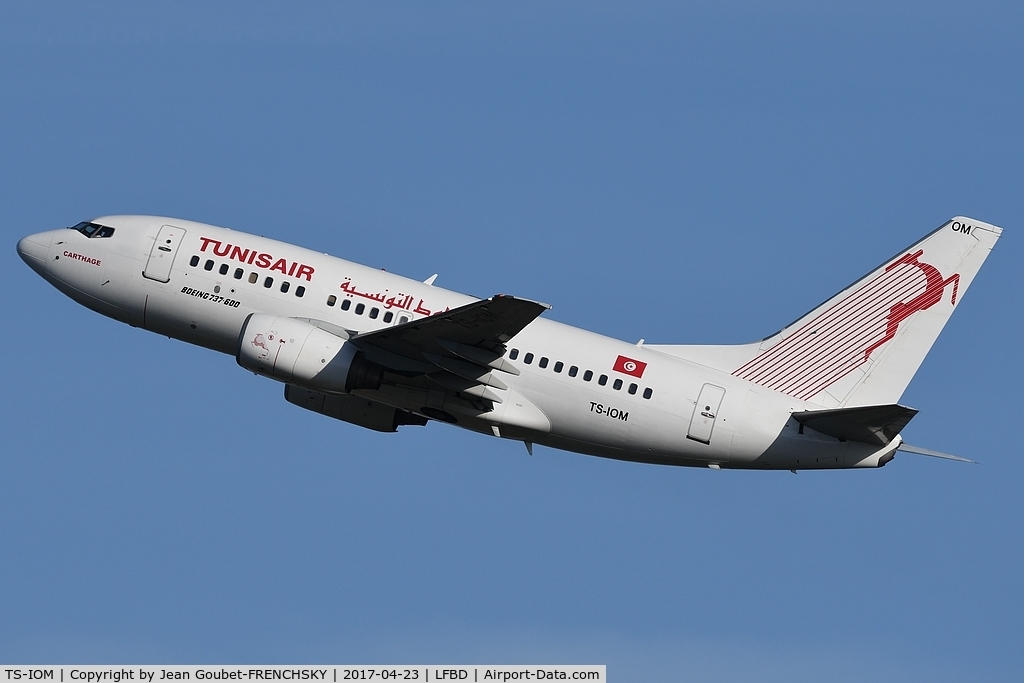 TS-IOM, 1999 Boeing 737-6H3 C/N 29498, TU629 to Tunis