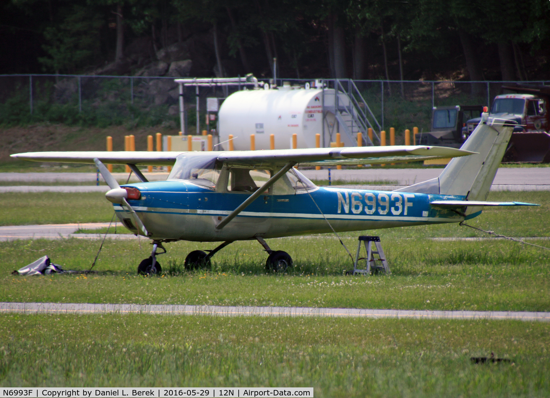 N6993F, 1966 Cessna 150F C/N 15063593, This 1966 Cessna 150 rests at Aeroflex Andover.