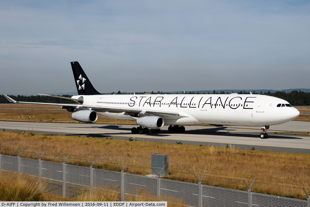 D-AIFF, 2001 Airbus A340-313X C/N 447, LUFTHANSA/STARALLIANCE