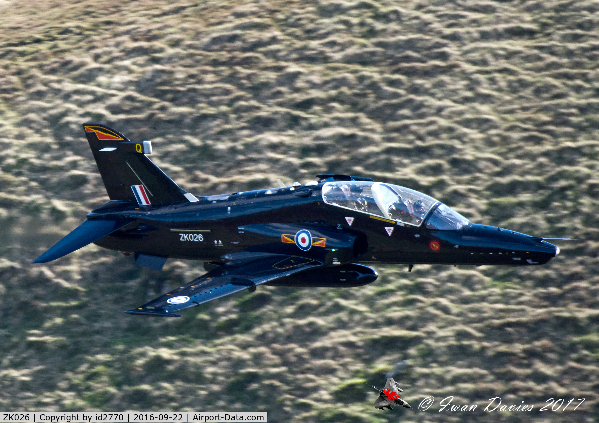 ZK026, 2009 British Aerospace Hawk T2 C/N RT017/1255, ZK026 entering the Mach Loop from the North