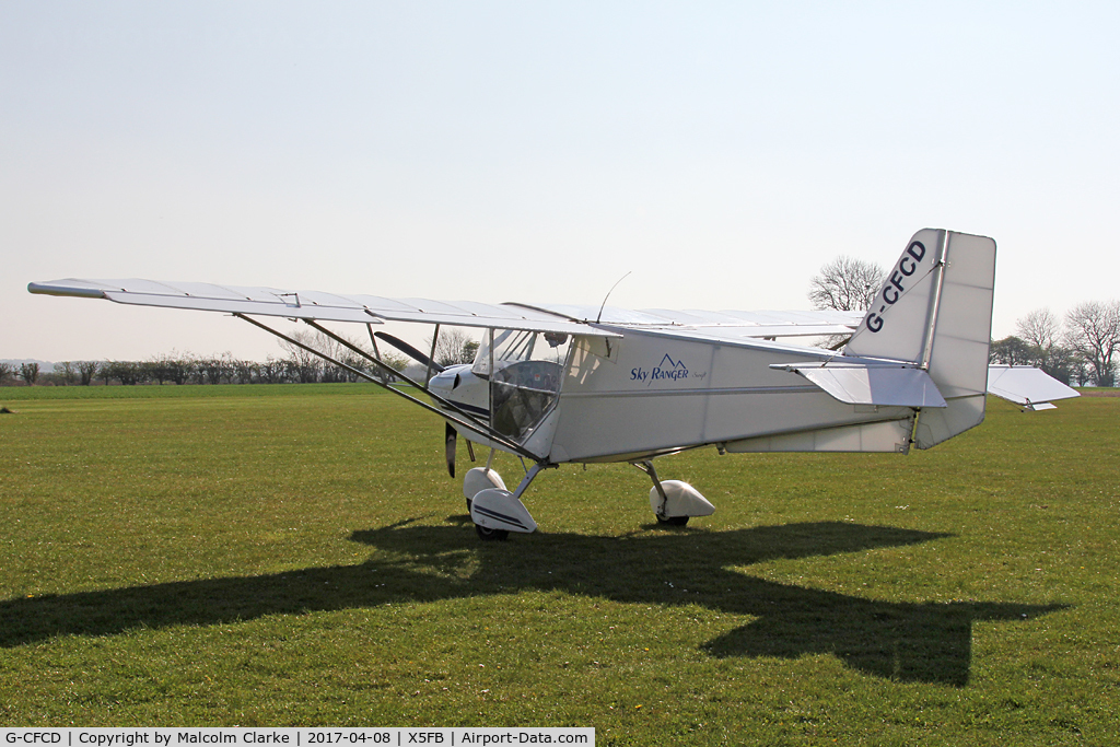 G-CFCD, 2007 Skyranger Swift 912S(1) C/N BMAA/HB/554, Skyranger Swift 912S(1), Fishburn Airfield UK. April 8th 2017