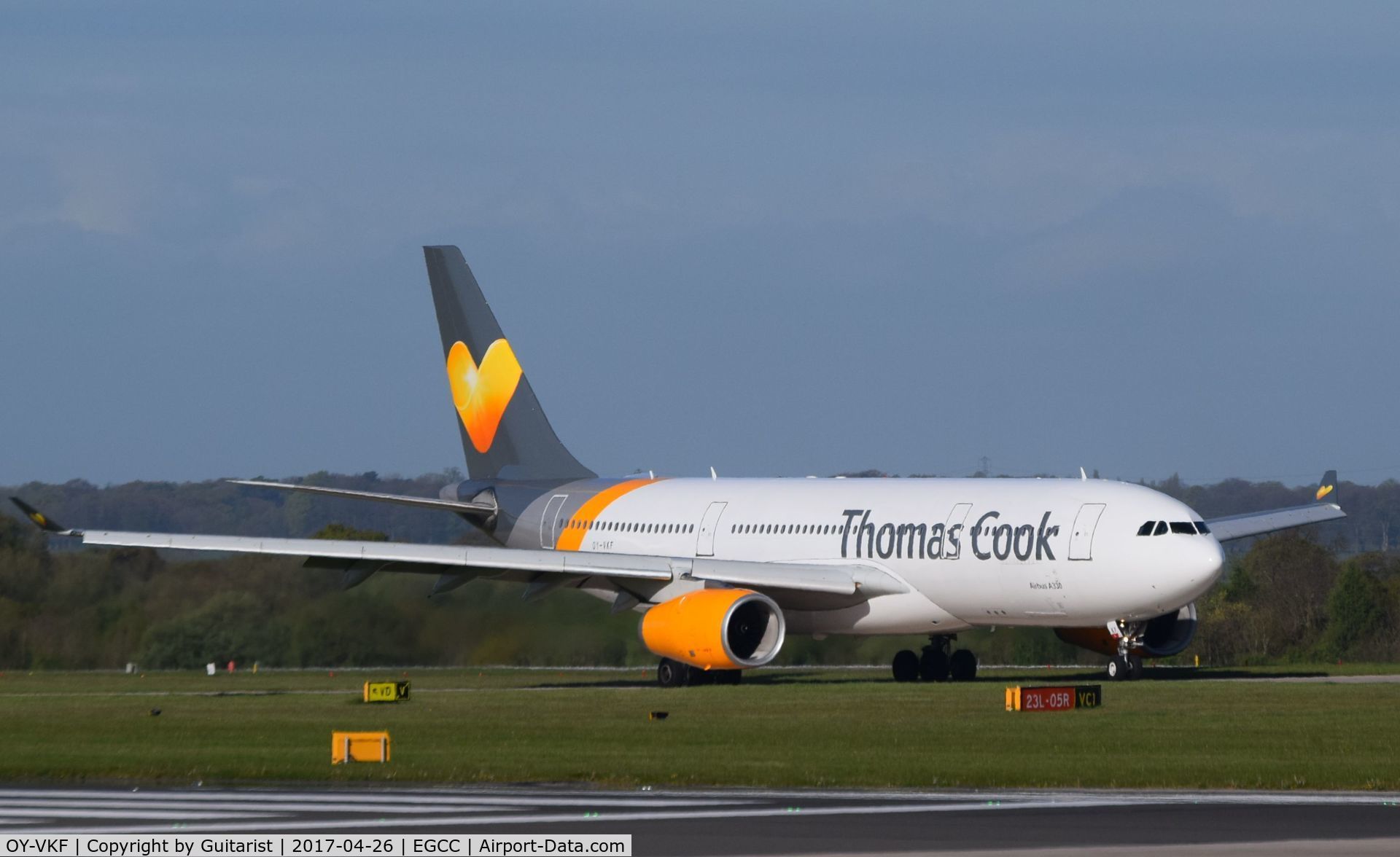 OY-VKF, 1999 Airbus A330-243 C/N 309, At Manchester