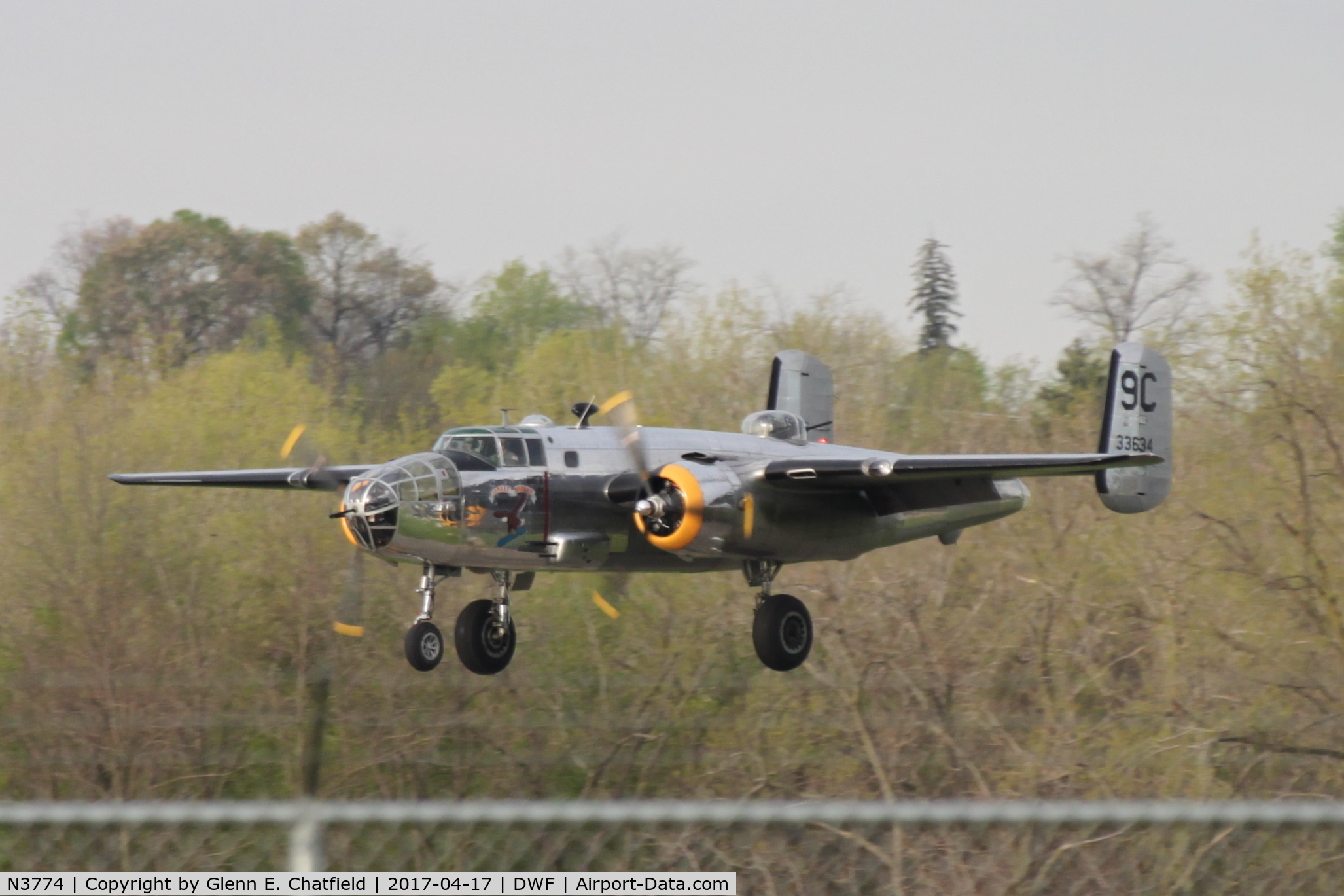 N3774, 1943 North American B-25D Mitchell C/N 100-23960, 75th Anniversary of the Doolittle Tokyo raid at Wright Field, WPAFB, OH