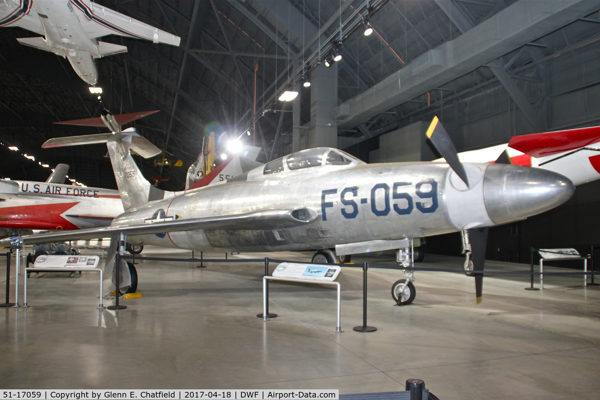 51-17059, 1955 Republic XF-84H Thunderstreak C/N 369, NMUSAF