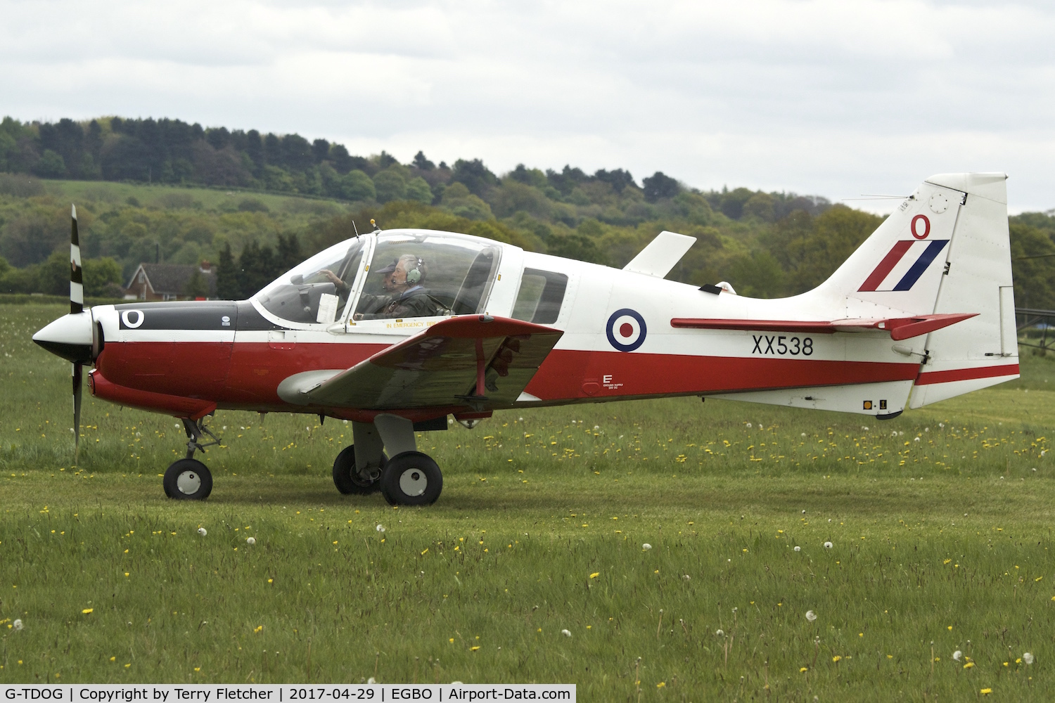 G-TDOG, 1973 Scottish Aviation Bulldog T.1 C/N BH.120/230, At 2017 Radial and Trainer Fly-In at Wolverhampton Halfpenny Green Airport