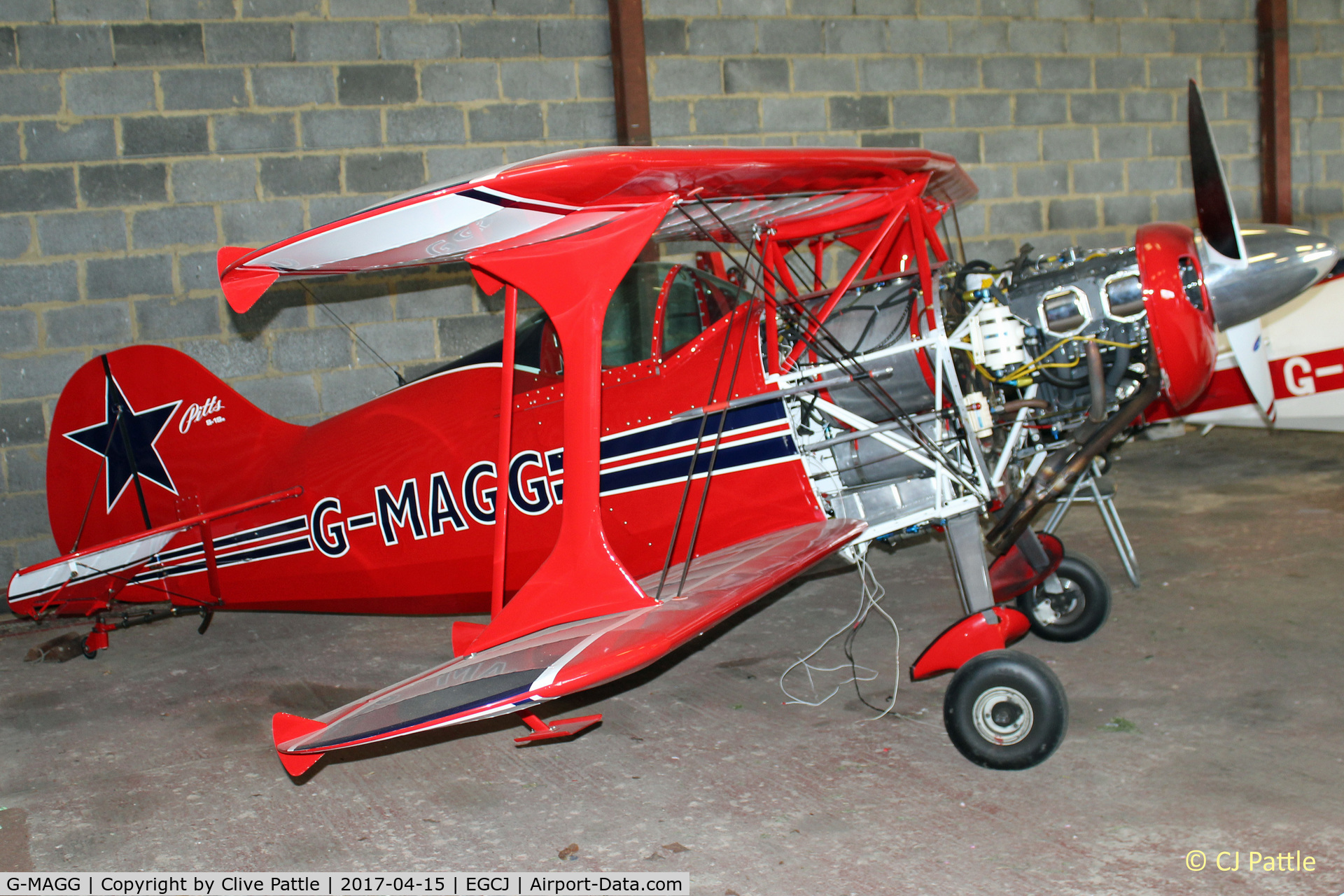 G-MAGG, 1983 Pitts S-1SE Special C/N PFA 009-10873, Hangared at EGCJ