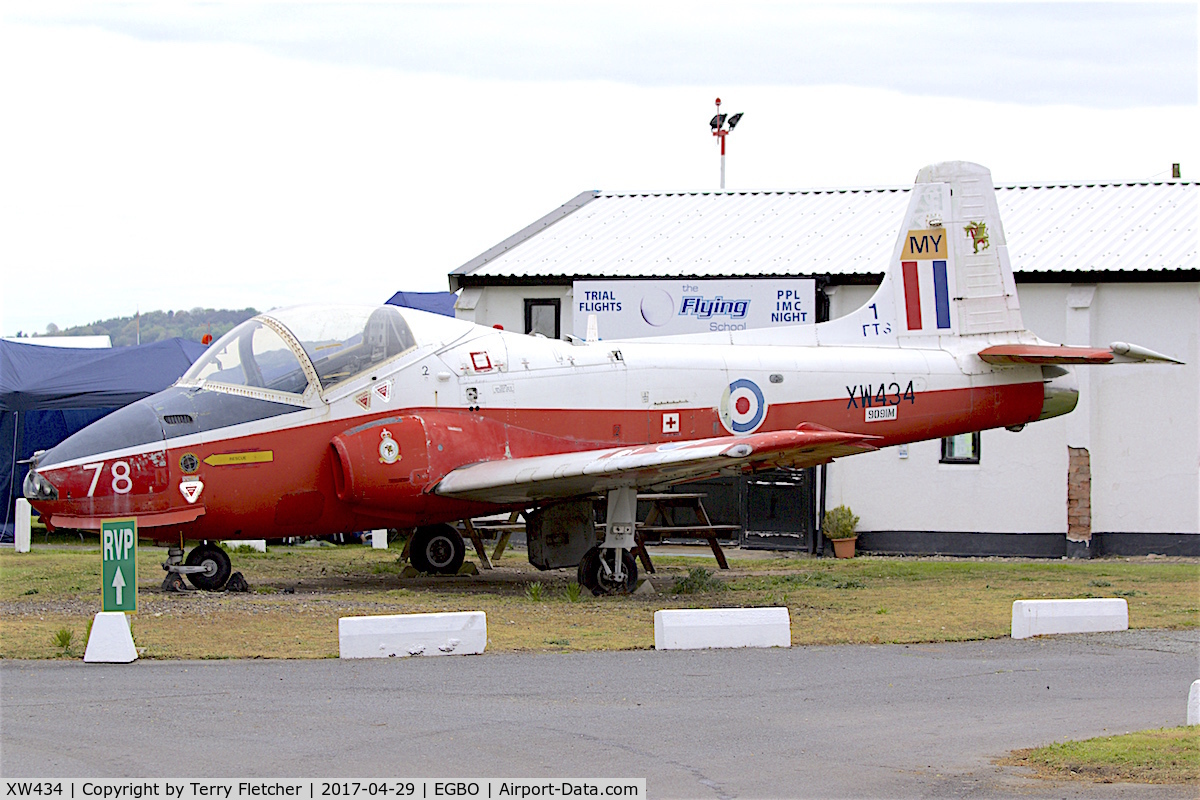 XW434, 1972 BAC 84 Jet Provost T.5A C/N EEP/JP/1056, At Wolverhampton (Halfpenny Green) Airport