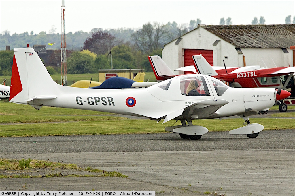 G-GPSR, 1988 Grob G-115 C/N 8024, At Wolverhampton (Halfpenny Green) Airport