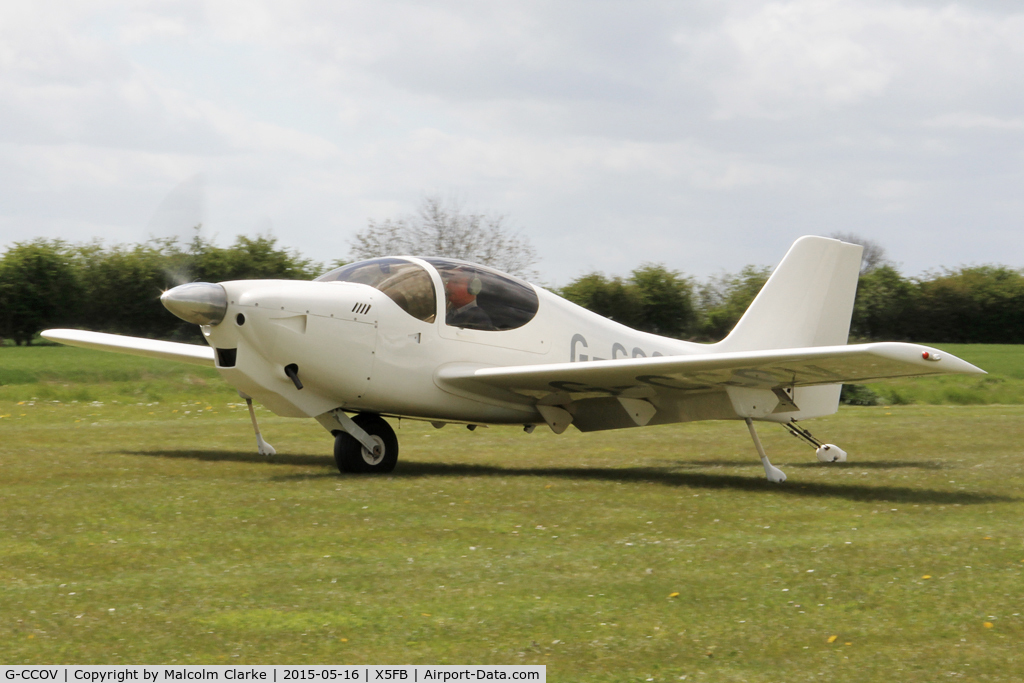 G-CCOV, 2004 Europa XS Monowheel C/N PFA 247-13998, Europa XS Monowheel at Fishburn Airfield UK. May 16th 2015.