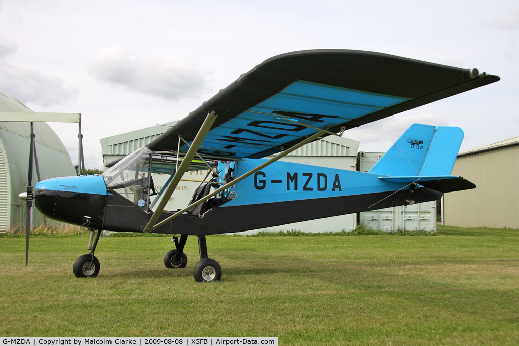 G-MZDA, 1996 Rans S-6ESD XL Coyote II C/N PFA 204-13019, Rans S-6ESD XL Mod Fishburn Airfield UK. August 8th 2009.