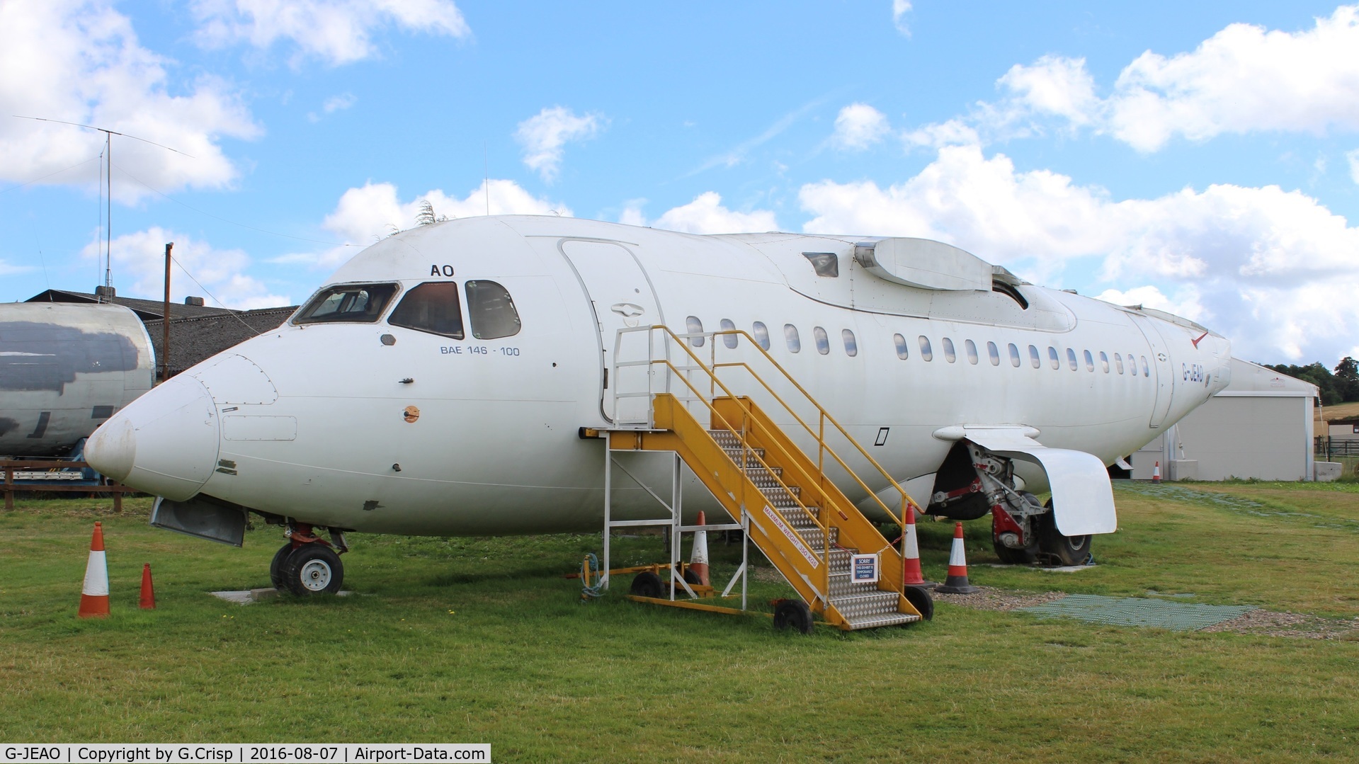 G-JEAO, 1983 British Aerospace BAe.146-100 C/N E1010, de Havilland Aircraft Museum, UK