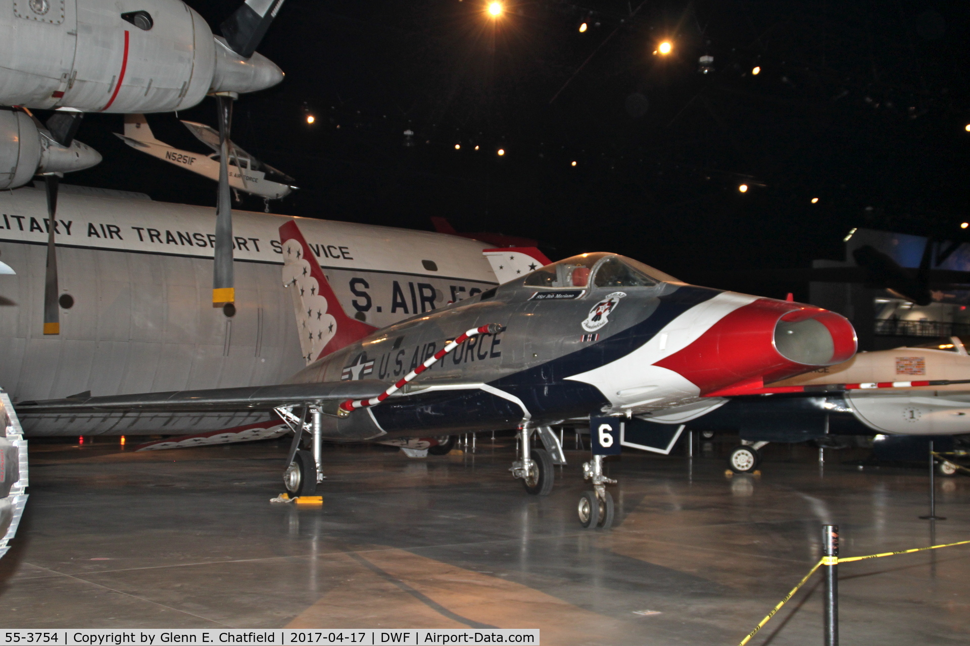 55-3754, 1956 North American F-100D Super Sabre C/N 223-436, NMUSAF
