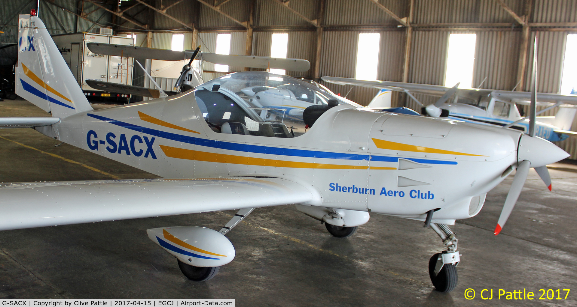 G-SACX, 2007 Aero AT-3 R100 C/N AT3-028, Hangared at EGCJ