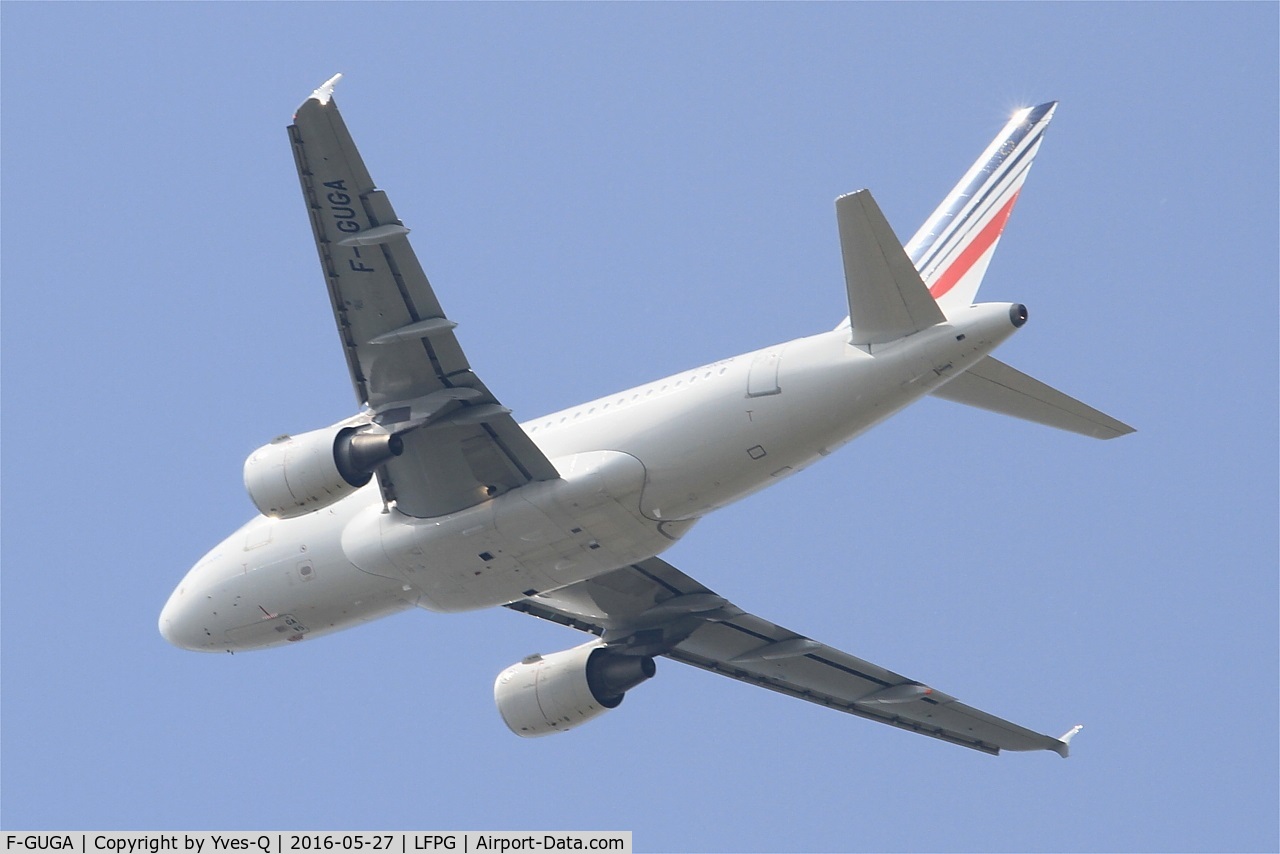 F-GUGA, 2002 Airbus A318-111 C/N 2035, Airbus A318-111, Take off rwy 27L, Roissy Charles De Gaulle airport (LFPG-CDG)