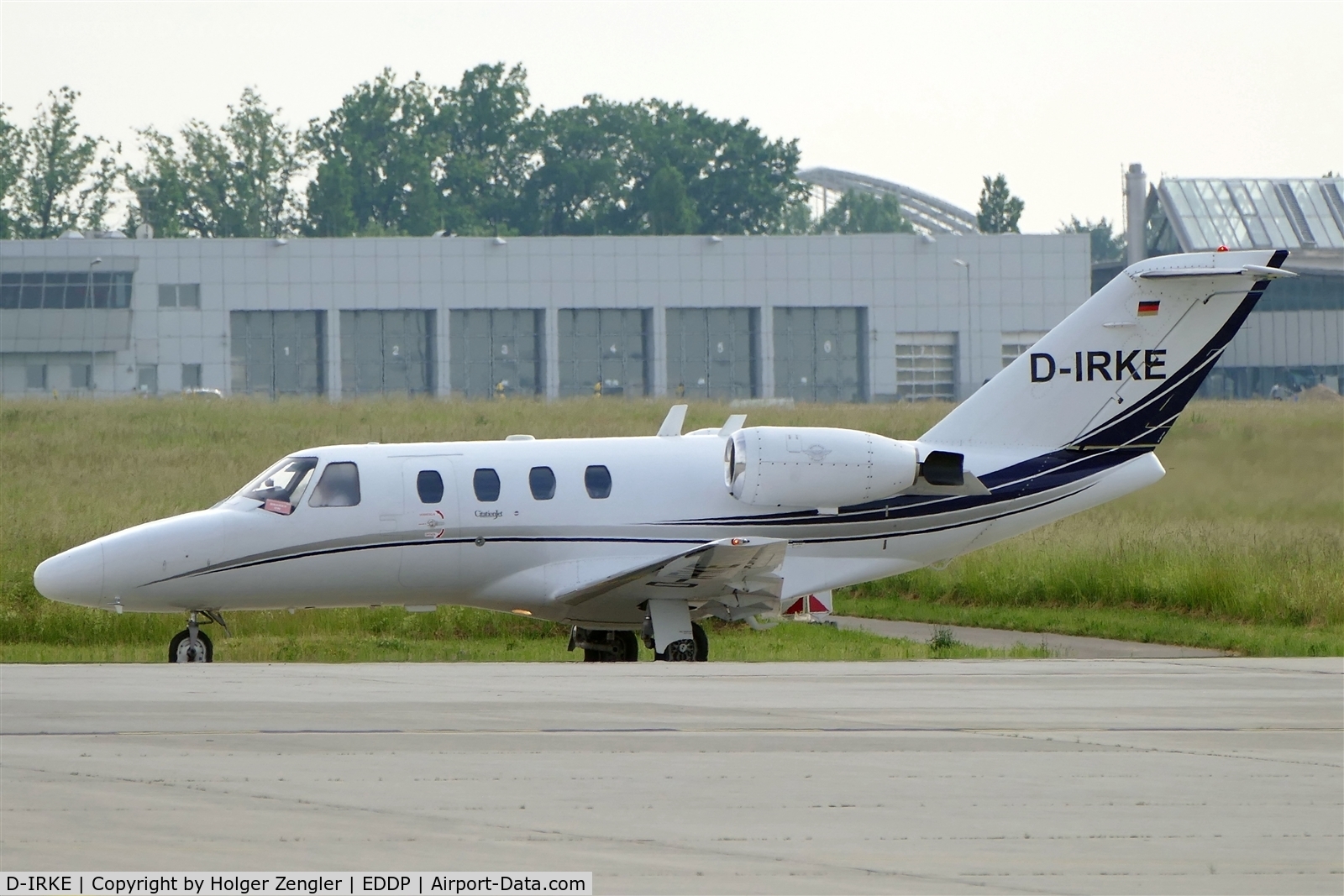 D-IRKE, 1995 Cessna 525 CitationJet C/N 525-0123, On taxi to holding point 26L....