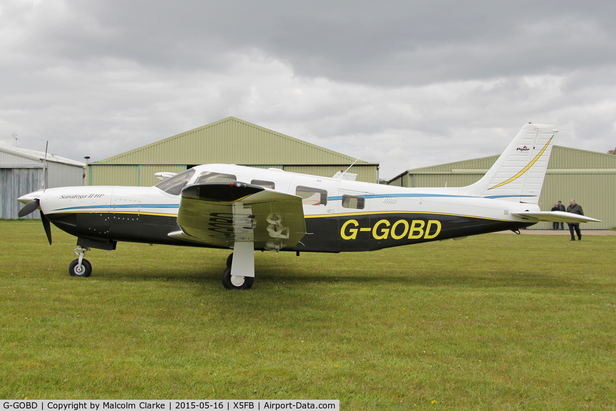 G-GOBD, 2001 Piper PA-32R-301 Saratoga II HP C/N 3246193, Piper PA-32R-301 Saratoga II HP G-GOBD Fis May 16 2015x1