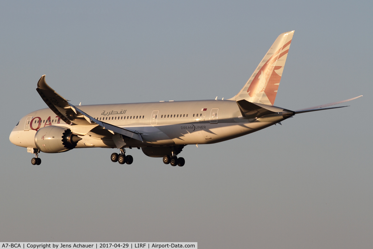 A7-BCA, 2012 Boeing 787-8 Dreamliner C/N 38319, Arriving from Doha